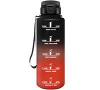 Motswedi Botella Agua, 1000ml, a Prueba de Fugas, Cantimplora, Sin BPA, Botella Agua Gimnasio, con Marca de Tiempo