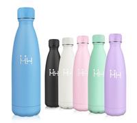 Motswedi Botella Agua Acero Inoxidable, 0.5L Sin BPA, Botella Termica, Mantener 12H Caliente/24 Frío, Cantimplora, Prueba de Fugas, Botella Agua para Deporte, Oficina, Yoga, Ciclismo, Azul Cielo
