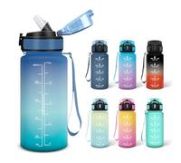 Motswedi Botella de Agua, 0.5L Libre de BPA, Botellas de Agua para Niños, Adecuado para Carbonatados, Botella, A Prueba de Fugas, Botellas Gimnasio, Cantimplora para Gimnasio - Verde brillante