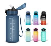 Motswedi Botella de Agua, 0.5L Libre de BPA, Botellas de Agua para Niños, Adecuado para Carbonatados, Botella, A Prueba de Fugas, Botellas Gimnasio, Cantimplora para Escuela, Gimnasio - Azul marino