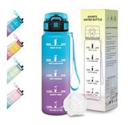 Motswedi Botella de agua 500 ml, Sin BPA, Prevención de Fugas, Botella Agua Niños, Apta para Bebidas Carbonatadas, Cantimplora Ideal para Yoga, Escuela, Actividades al Aire Libre - Blau Lila