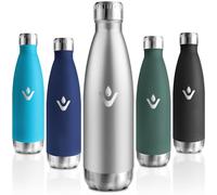 Motswedi Botella Termica 750ml, Botella Agua Acero Inoxidable, Termo Sin BPA, Cantimplora Termica, con pared Doble Aislamient, Cantimplora, para Adultos, Deporte, Oficina, Gimnasio, Acero Inoxidable