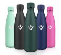 Motswedi Botella Termica 750ml, Botella Agua Acero Inoxidable, Termo Sin BPA, Cantimplora Termica, con pared Doble Aislamient, Cantimplora, para Adultos, Oficina, Gimnasio, Deporte, Verde Militar