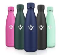 Motswedi Botella Termica 750ml, Botella Agua Acero Inoxidable, Termo Sin BPA, Cantimplora Termica, con pared Doble Aislamient, Cantimplora, para Adultos, Oficina, Gimnasio, Deporte, Azul Oscuro