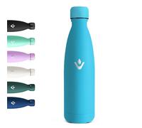 Motswedi Botella Termica Niños, 500ml, Botella Agua Acero Inoxidable Niños, Termo Sin BPA, Cantimplora Termica, con pared Doble Aislamient, Cantimplora para Gym, Adultos, Deporte, Azul Cielo