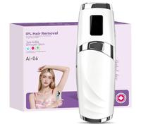 Motswedi Depiladora Láser IPL Mujer y Hombre, Máquina Depilación y Depilar Luz Pulsada Eléctrica Corporal Indolora Casa, Cuerpo, Piernas, Bikini, Axilas, Cara - Blanco