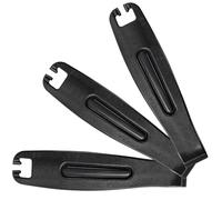 Motswedi Palancas Neumáticos Bicicleta Set 3, Palanca Neumáticos con Gancho Radios & Función Válvula, Sistema Encaje, Herramienta Cambio Neumático Carretera & MTB, Negro