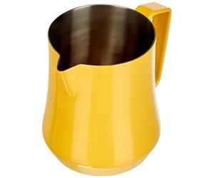 Motta 4250 Tulip - Jarra para leche (acero inoxidable revestido de amarillo, 500 ml, 12,5 x 7 x 10,5 cm)