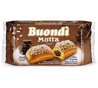 Motta Buondi - Lote de 18 pasteles de esponja italiana con relleno de crema de chocolate (3 x 6), 774 g
