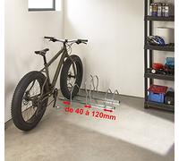 Mottez B129V3XL Soporte 3 Bicis Regulable, Gris