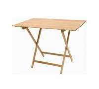 Mottiwood Mesa Plegable, Tablero Plegable, Ahorra Espacio, 75 x 60 x 80 cm, Madera de Haya, Interior y Exterior