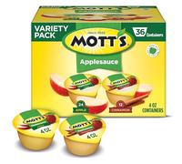Mott's Original & Cinnamon Variety Pack Applesauce, 4 oz cups (Pack of 36)