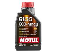 Motul 007212 8100 Eco-nergy 5W-30 100 Percent Synthetic Fuel Economy Gasoline and Diesel Lubricant - 1 Liter by Motul
