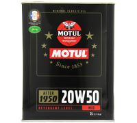 MOTUL 2Lt Aceite Motor Coche Históricas 20W50 Mineral De 1950 Al 1970 Api Sf /