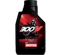 Motul 300V Aceite De Motor Sintético 10W40 1L Para Motocicleta ATV 104118