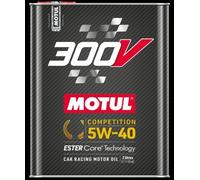 Aceite Motor MOTUL 300V 5w40 Power 100% Sintético Tecnología Estercore Racing 2L