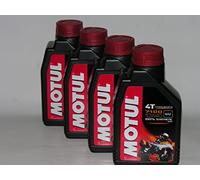 Motul 4T 7100 10W40 - Lote de 4 x 1 litro (= 4 litros) de aceite sintético para motor de moto