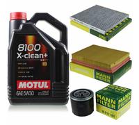 MOTUL 5 L 5W-30 Aceite Motor + MANN-FILTER Para KIA Carens III UN 1.6 CVVT