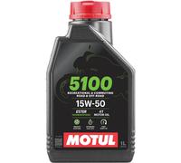 Motul 5100 4T 15W-50 Aceite 1 Litro 4 Contacto Motocicleta Aceite Ester Jaso MA2