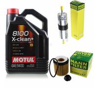 Motul 5L 5W-30 aceite motor + Mann-Filter para BMW X1 E84 Sdrive 20I 5er F10