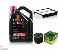 Motul 5L 5W-30 aceite motor + Mann-Filter para Hyundai Santa Fe II CM De 2.4 4x4