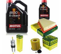 Motul 6L 5W-30 aceite motor + Mann-Filter para BMW Touring F11 520i X1 E84