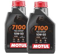 MOTUL 7100 10W50 100% SINTÉTICO 2LT ACEITE DE MOTOR 4T JASO MA2 API SN MOTO