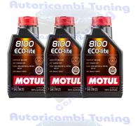 Motul 8100 ECO-Lite 0W20 Aceite Lubricante De Motor 100% Sintético - 3 Litros
