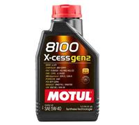 MOTUL 8100 X-cess Gen2 Aceite de motor 5W-40 Aceite para motor 1L 112350