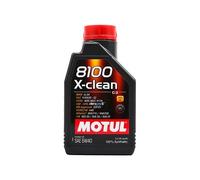 MOTUL 8100 X-Clean 5W40 Totalmente Sintético Aceite de Motor 1Liter Botella