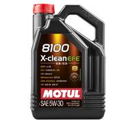 Motul 8100 X-Clean EFE 5W30 - Aceite, 5 L, El embalaje puede variar