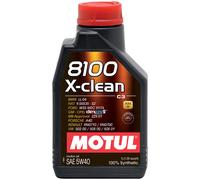 MOTUL Aceite 8100 X Clean 5W 40 100% Sintético Coche 1 Litro C3 BMW Renault