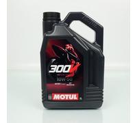 MOTUL Aceite de motor 10W-50 300V Aceite completamente sintético Aceite para motor API SN Plus Racing/Road 4L