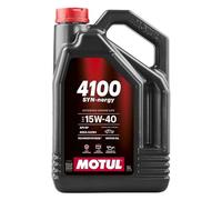 MOTUL Aceite de motor 15W-40 4100 Aceite para motor ACEA A3/B4 API SP Syn-nergy 5L