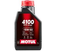 Motul Aceite de motor 113161 4100 Syn Nergy 15W50 Acea A3 B4 API SP Semi sintético 1 Litro