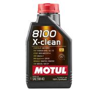 MOTUL 8100 X-Clean 5W40 Totalmente Sintético Aceite de Motor 1Liter Botella