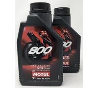 MOTUL Aceite Moto 2T - 104041 800 2T Factory Line Road Racing, 2 litros (2x1 lt)