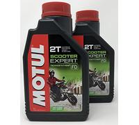 MOTUL Aceite Moto 2T Scooter Expert 2T, 2 litros (2x1 lt)