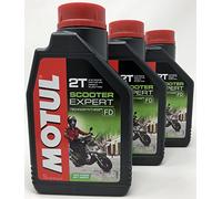 MOTUL Aceite Moto 2T Scooter Expert 2T, 3 litros (3x1 lt)