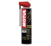 MOTUL - Desengrasante Potente No Clorado para Frenos y Sistemas Mecánicos de Moto - Aerosol - Disuelve Todos los Restos de Grasa, Aceite y Alquitrán - MC Care Brake Clean P2-400 ml