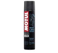 Motul E9 Wash & Cera Spray 400ml Limpiador en Seco Sellador Motocicleta