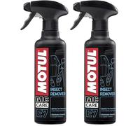 MOTUL - Limpiador de Insectos y Residuos Orgánicos para Motos de Todo Tipo - Envase Pulverizador - Eficaz Sin Frotar - MC Care Insect Remover E7-400 ml (Paquete de 2)