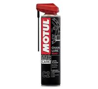 MOTUL Lubricante para Cadenas de Motos, Aerosol Incoloro, para O-Ring, X-Ring y Z-Ring, Resistente a Velocidades Altas, Agua y Sal, Protección contra la Oxidación, MC Care Chain Lube Road C2, 400 ml