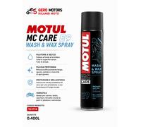 MOTUL MC CARE E9 WASH & WAX SPRAY - LIMPIADOR EN SECO 400 ML