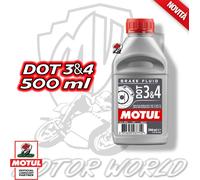 MOTUL Punto 3&4 Aceite Líquido Frenos Coche Moto 500 ML 100% Sintético Fluid