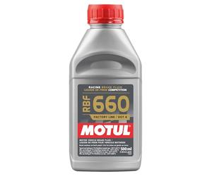 Motul RBF 660 Factory Line Dot-4 - Líquido de frenos de carreras 100% sintético, 500 ml (101667)