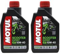 Motul Scooter Expert 4T 10W-40 MB - Aceite Moto 4 Tiempos. 1 litro (el empaque puede diferir) (Paquete de 2)