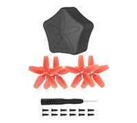 MotuTech 4 unidades 2925S hélices + estuche de almacenamiento para DJI Avata Drone Propeller Case Case Case (estuche + Hélices Rojo)