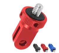 MotuTech - Adaptador de tornillo de aluminio para cámara de acción universal para GoPro 10 9 8 Black 7 6 5 4 3 Insta360 One X X2 R GO2 DJI Osmo Action 2 SJCAM Xiaomi Xiaoyi (rojo)