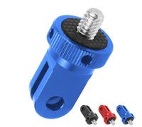 MotuTech - Adaptador de tornillo de aluminio para cámara de acción universal para GoPro 10 9 8 Black 7 6 5 4 3 Insta360 One X X2 R GO2 DJI Osmo Action 2 SJCAM Xiaomi Xiaoyi (azul)